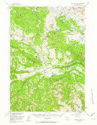 Beartooth Butte 1956 topographic map thumbnail