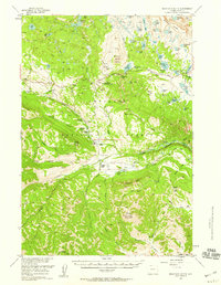 Beartooth Butte 1956 topographic map thumbnail