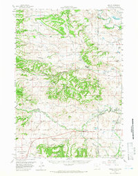 Beulah 1958 topographic map thumbnail