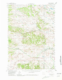 Beulah 1958 topographic map thumbnail