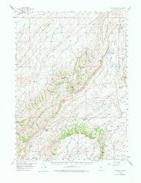 Bridger Pass 1956 topographic map thumbnail