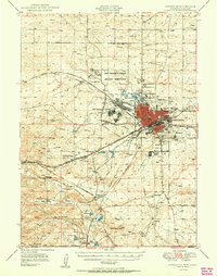 Cheyenne 1950 topographic map thumbnail
