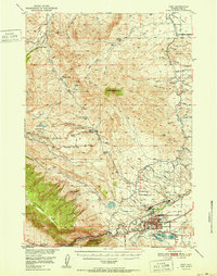 Cody 1951 topographic map preview