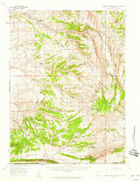 Currant Creek Ranch 1957 topographic map thumbnail