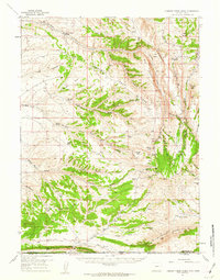 Currant Creek Ranch 1957 topographic map thumbnail