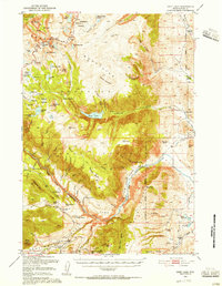 Deep Lake 1950 topographic map thumbnail
