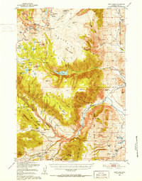 Deep Lake 1950 topographic map thumbnail