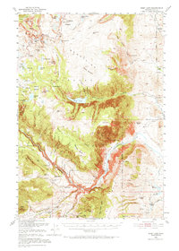 Deep Lake 1950 topographic map thumbnail
