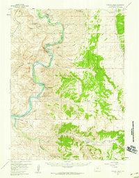 Firehole Basin 1957 topographic map thumbnail