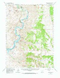 Firehole Basin 1966 topographic map thumbnail