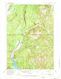 Huckleberry Mountain 1956 topographic map thumbnail