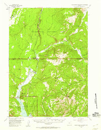 Huckleberry Mountain 1956 topographic map thumbnail