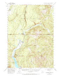 Huckleberry Mountain 1956 topographic map thumbnail