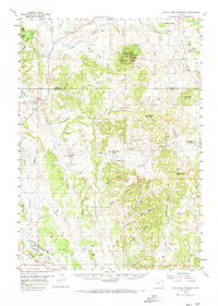 Inyan Kara Mountain 1958 topographic map thumbnail