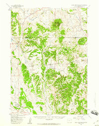 Inyan Kara Mountain 1958 topographic map thumbnail