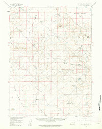 Lost Creek Butte 1960 topographic map thumbnail