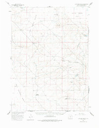 Lost Creek Butte 1960 topographic map thumbnail