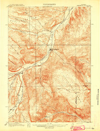 Meeteetse 1913 topographic map thumbnail