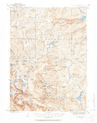 Moccasin Lake 1937 topographic map thumbnail