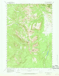 Mount Holmes 1958 topographic map thumbnail