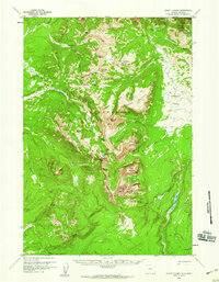 Mount Holmes 1958 topographic map preview