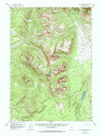 Mount Holmes 1958 topographic map preview