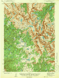 Mt Bonneville 1942 topographic map thumbnail