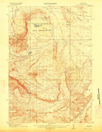 Oregon Basin 1913 topographic map thumbnail