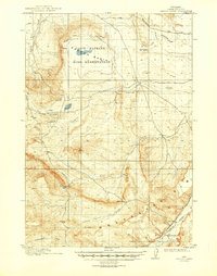 Oregon Basin 1913 topographic map thumbnail