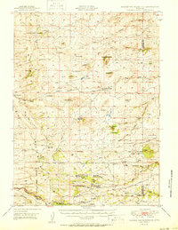 Ragged Top Mountain 1950 topographic map thumbnail