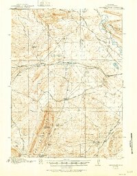 Saddleback Hills 1921 topographic map thumbnail