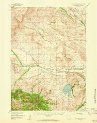 Sunshine Reservoir 1957 topographic map preview