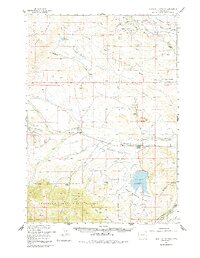 Sunshine Reservoir 1957 topographic map preview