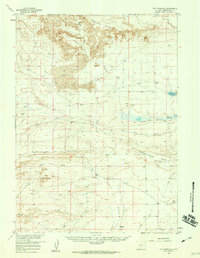 The Pinnacles 1958 topographic map thumbnail