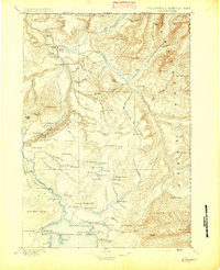 Canyon 1895 topographic map thumbnail