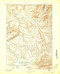 Canyon 1896 topographic map thumbnail