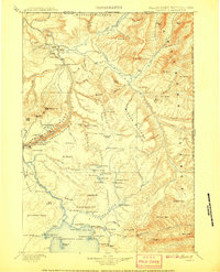 Canyon 1907 topographic map thumbnail