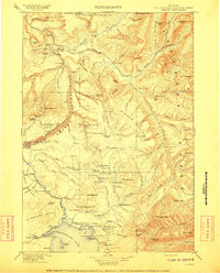Canyon topographic map thumbnail