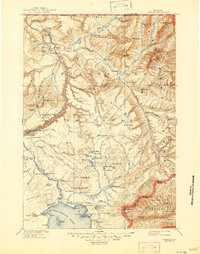 Canyon 1911 topographic map thumbnail