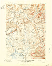 Canyon 1911 topographic map thumbnail