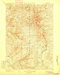 Cloud Peak 1901 topographic map thumbnail