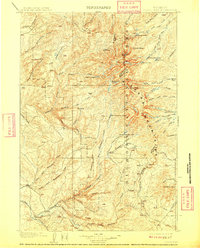 Cloud Peak 1901 topographic map thumbnail