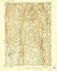 Cokeville 1942 topographic map thumbnail