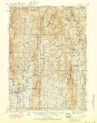 Cokeville 1942 topographic map thumbnail