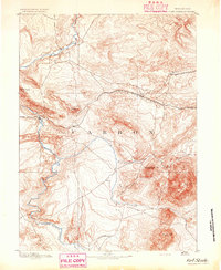 Fort Steele 1893 topographic map thumbnail