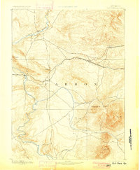 Fort Steele 1893 topographic map thumbnail