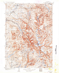 Fremont Peak 1909 topographic map thumbnail