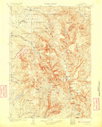 Fremont Peak 1909 topographic map thumbnail