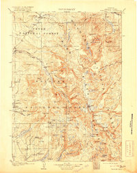 Fremont Peak 1909 topographic map thumbnail