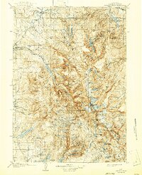 Fremont Peak 1909 topographic map thumbnail